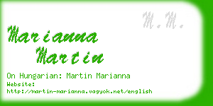 marianna martin business card